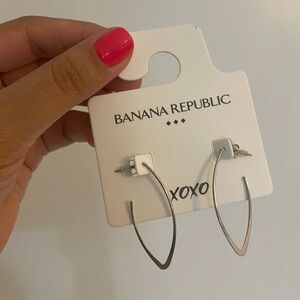 Banana Republic Silver Hoop Earrings